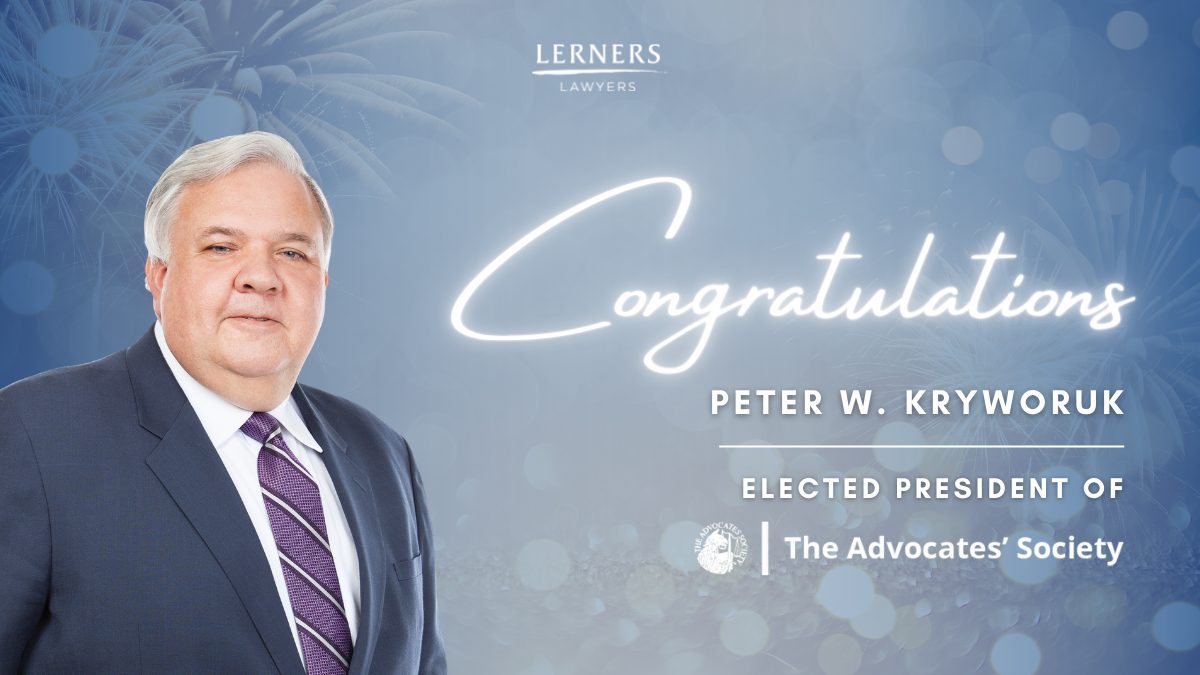 Congratulations Peter Kryworuk